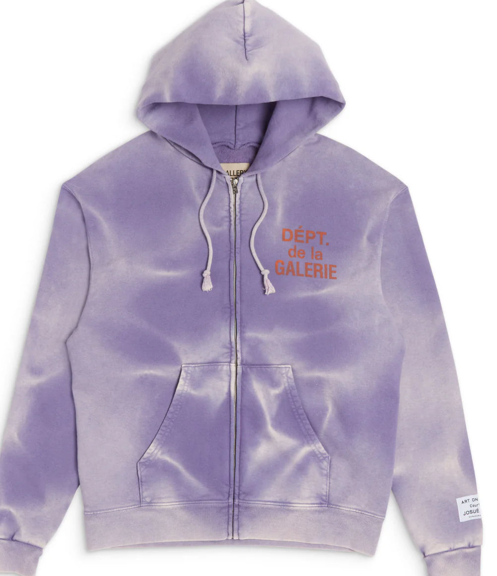 GALLERY DEPT FRENCH ZIP HOODIE purple