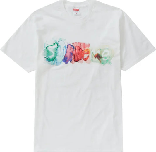 Supreme Watercolor Tee White