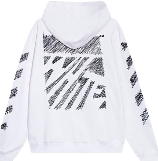 Off-White Men's Scribble Hoodie white