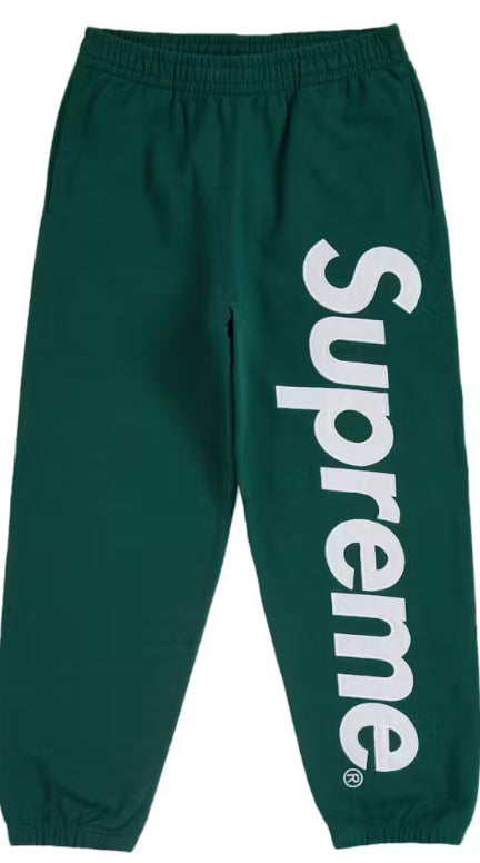 Supreme Satin Applique Sweatpant (FW24) Dark Green