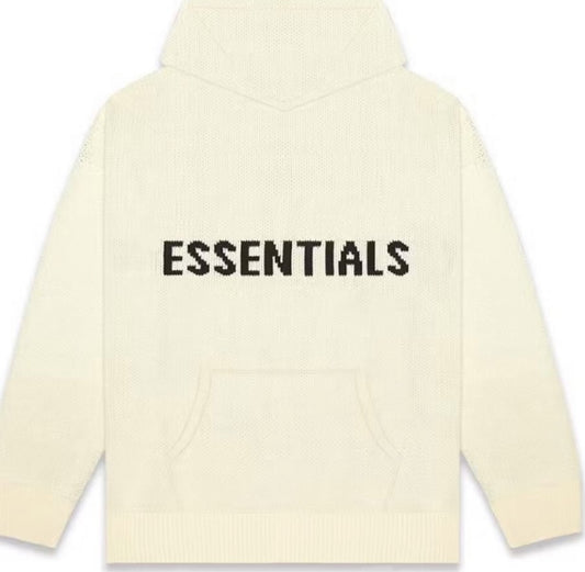 Fear of God Essentials Knit Hoodie (FW20) Cream