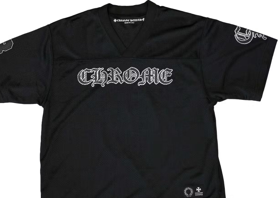 Chrome Hearts Mesh Stadium Football Jersey & Shorts
Black Set