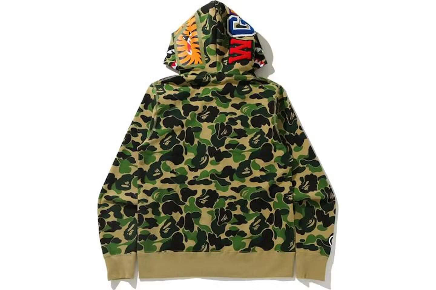 BAPE Big ABC Camo Shark Wide Full Zip Double Hoodie
Green