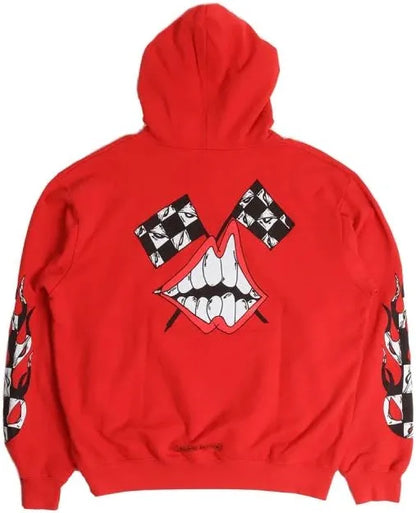 Chrome Hearts Matty Boy Flames Hoodie Red