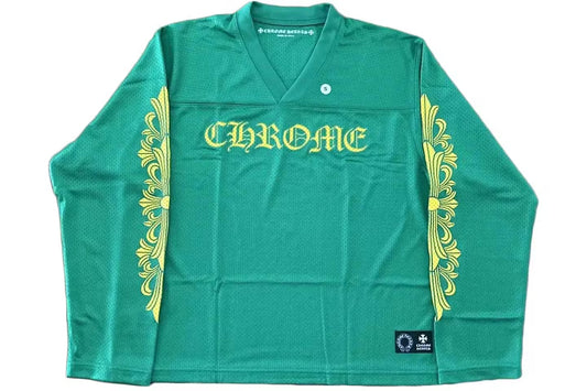 Chrome Hearts Sports Mesh Warm Up Jersey
Green/Yellow