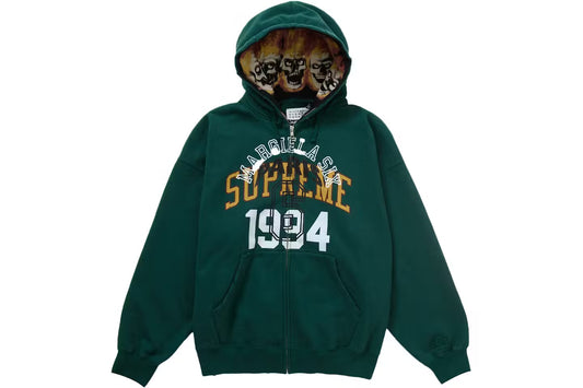 Supreme MM6 Maison Margiela Zip Up Hooded Sweatshirt
Dark Green