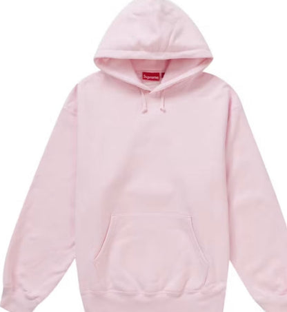 Supreme Satin Appliqué Hooded Sweatshirt (FW23) Light Pink