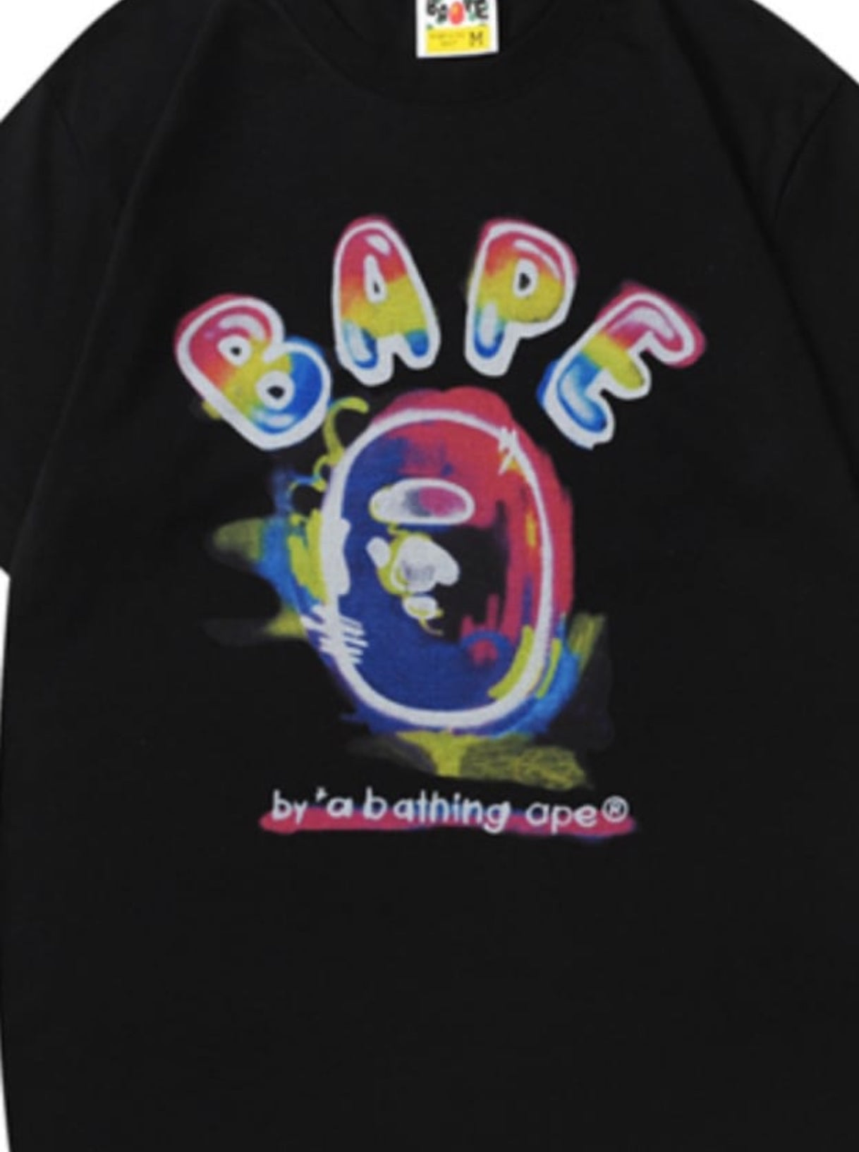 Ape Shall never Kill Bape tee Black