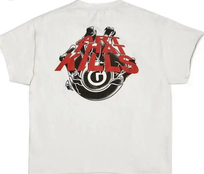 Gallery Dept. White 'ART THAT KILLS' T-Shirt