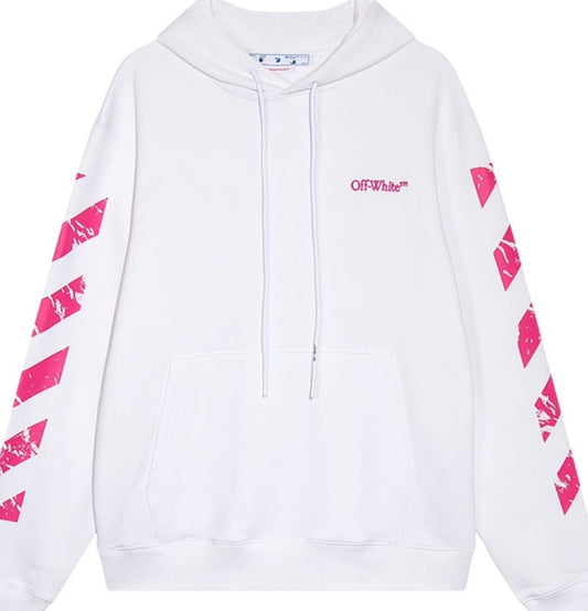 Off-White Moon Cam Arrow Skate cotton hoodie pink