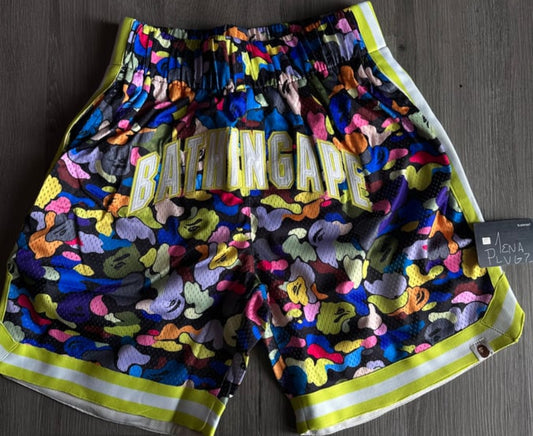 Multi Color Bape Bball Shorts