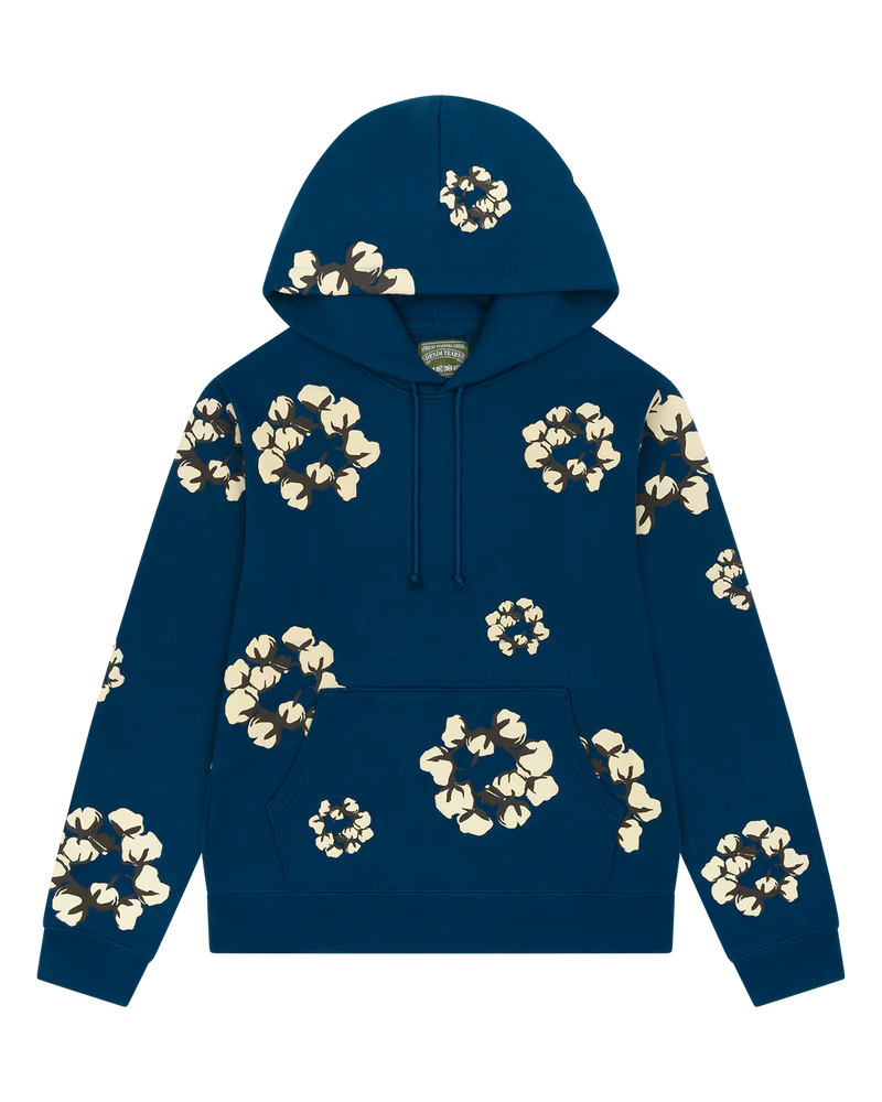 Cactus Tears Wreath Hoodie Navy