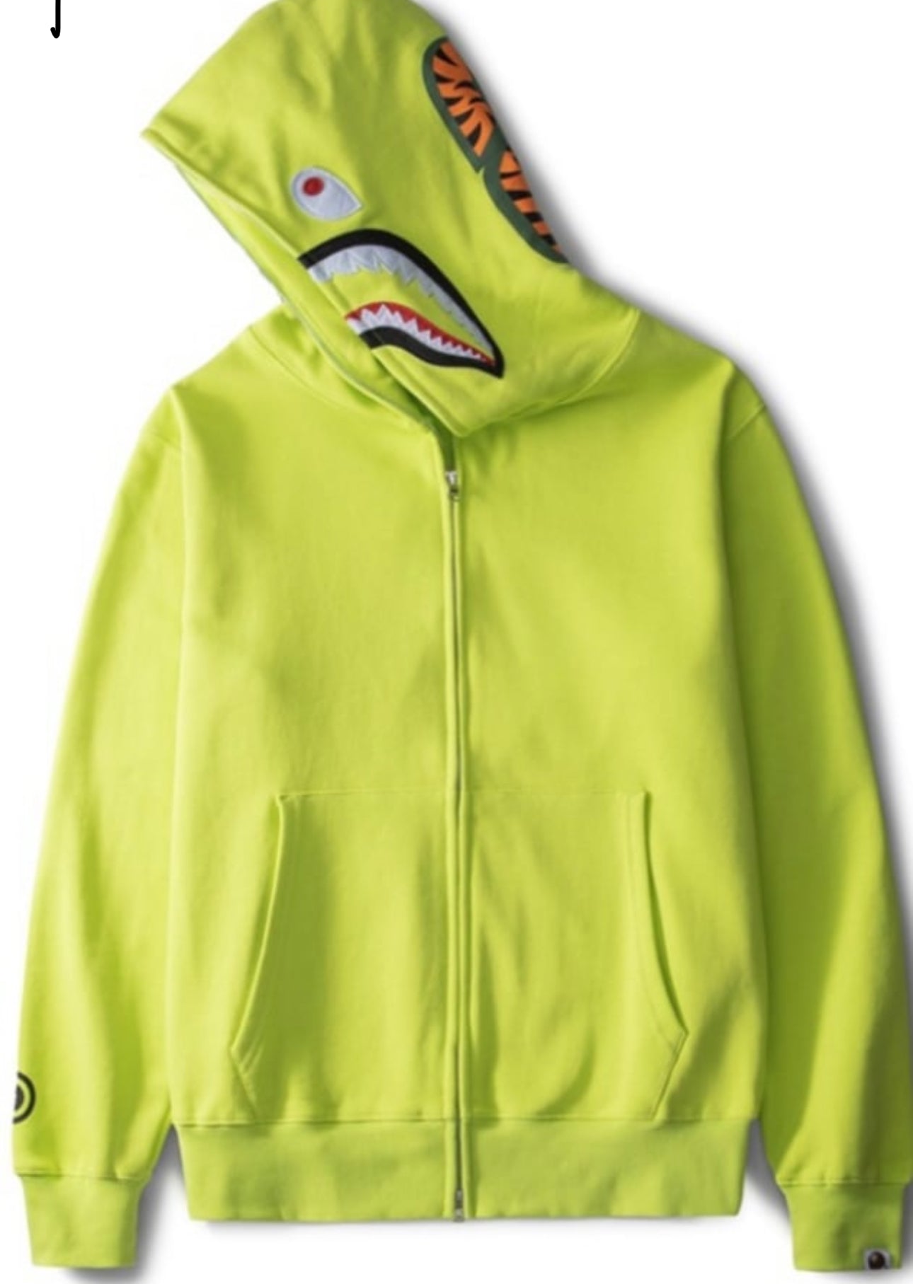 BAPE Shark Full Zip Hoodie 'Lime Green'