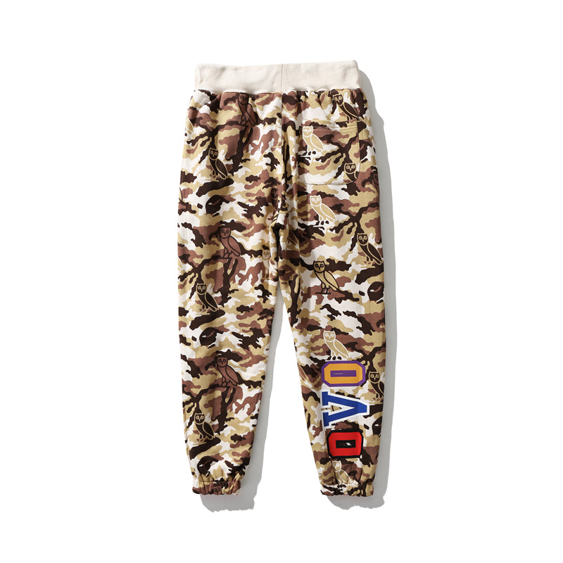 BAPE x OVO Woodland Camo Shark Reversible Sweatpants
Red