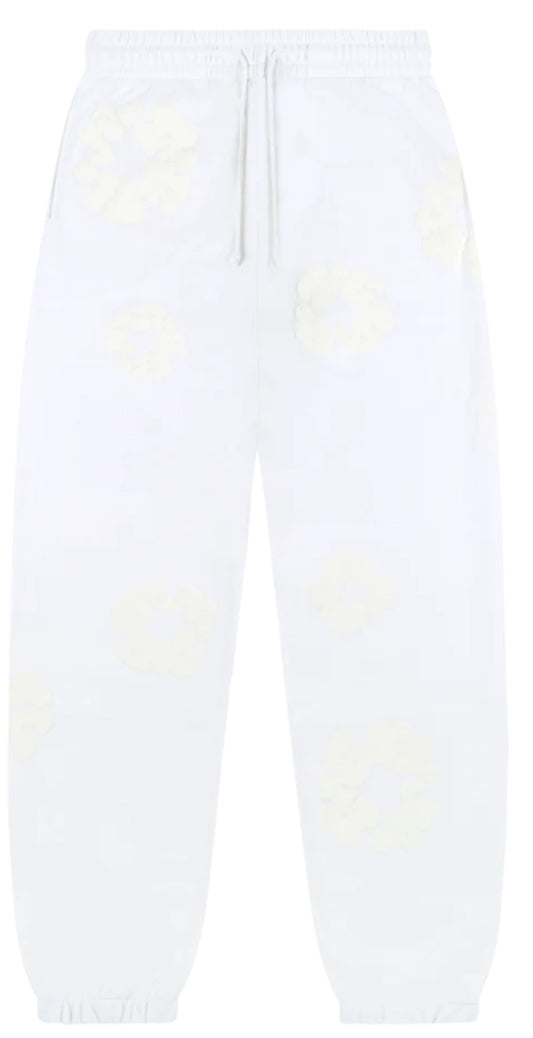 Cotton Wreath Mono Denim Tears Sweatpants White