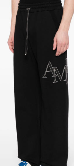 AMIRI STAGGERED SWEATPANT - Black