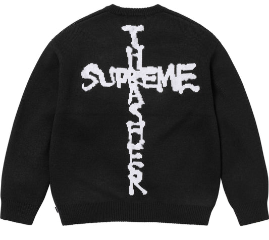 BLACK SUPREME X THRASHER SWEATER