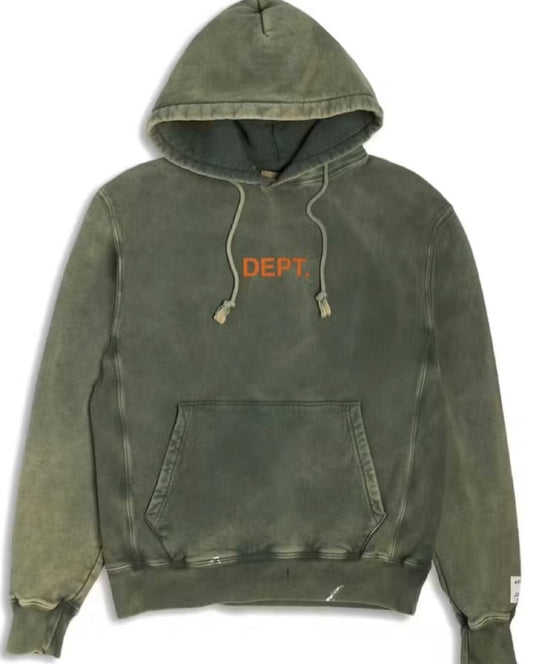 Gallery Dept. Center Logo Hoodie Green