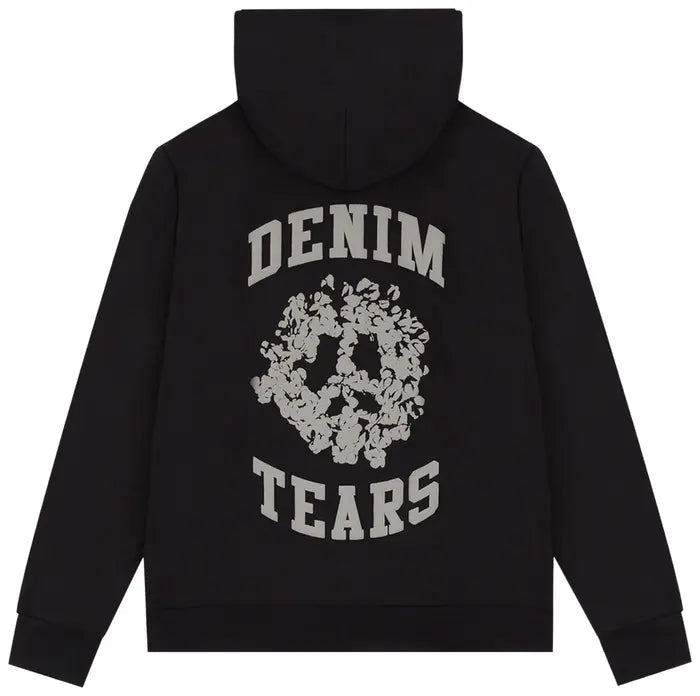 Denim Tears University Zip Hoodie 'Black/Grey'