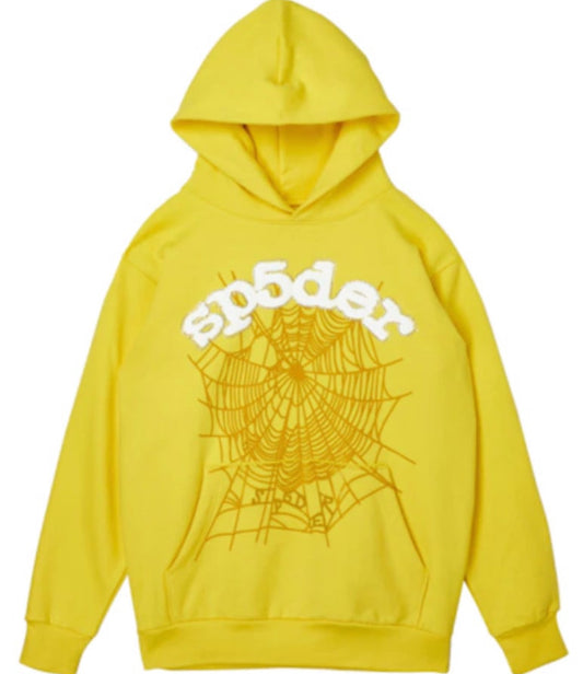 Sp5der Websuit Hoodie Yellow