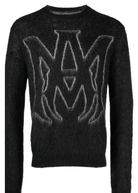 AMIRI
logo-print crew-neck jumper