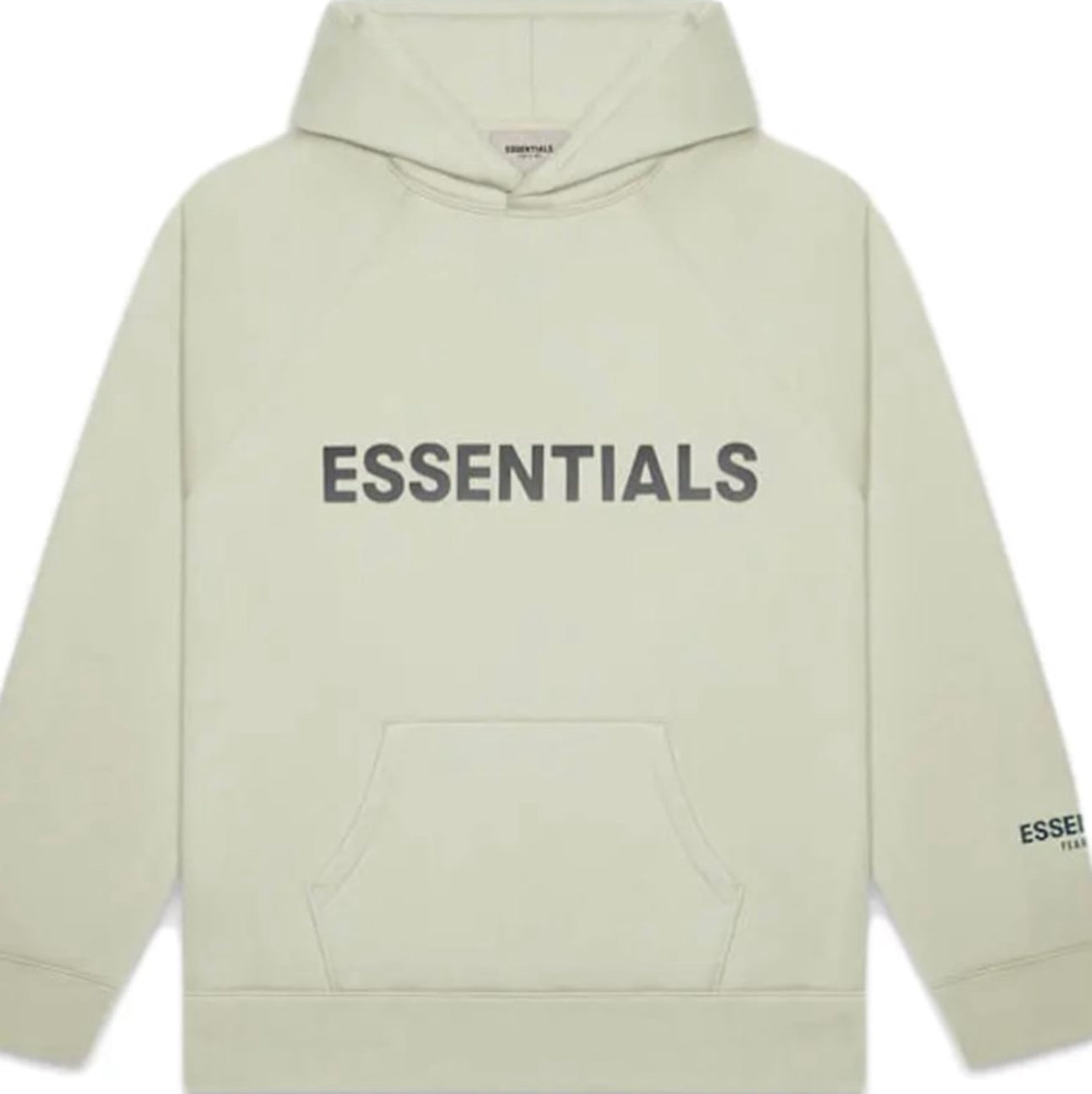 Fear of God Essentials Pullover Hoodie Applique Logo Alfalfa Sage