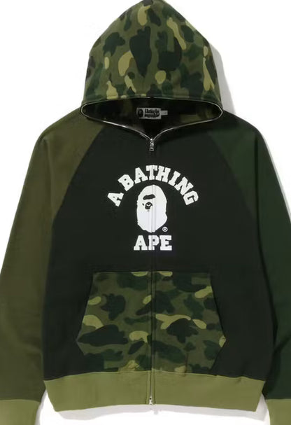 BAPE Color Camo Relaxed Fit Full Zip Hoodie
Green