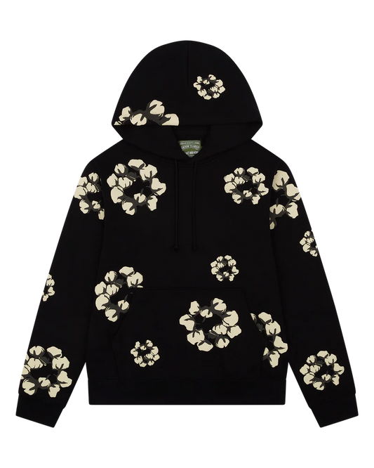 Cactus Tears Wreath Hoodie Black