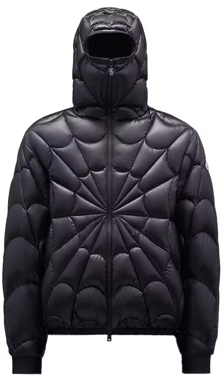 Moncler Violier Spider-Man Short Down Jacket Black